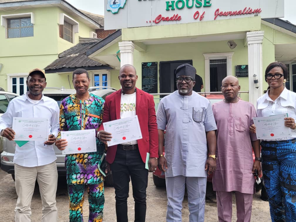 At last, Ogun NUJ swears in first Executive Members for Ogun East Senatorial District chapel.
