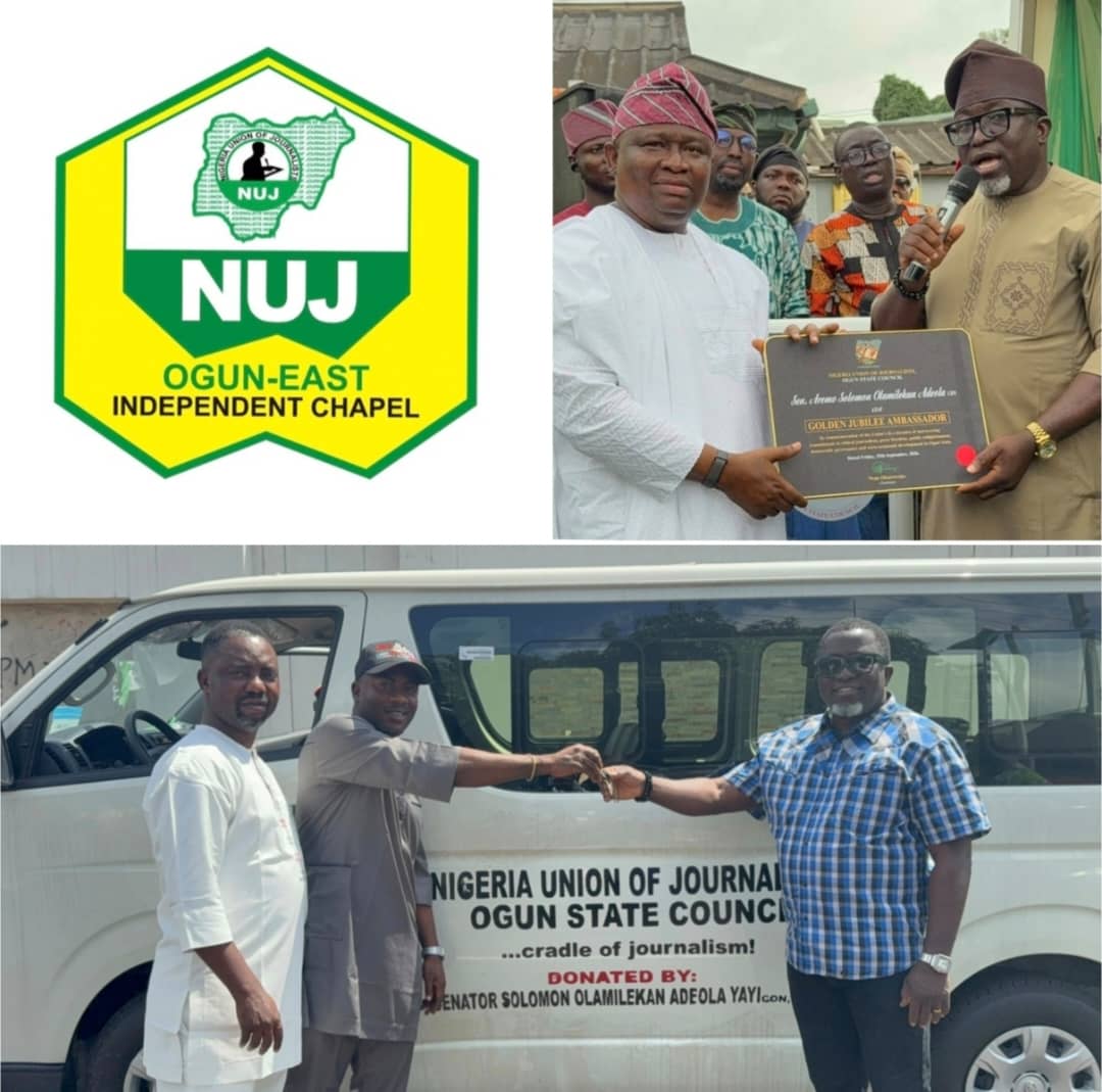 Bus Presentation: Ogun East Chapel Commends Council Chairman, Senator Adeola, Seeks More Development For Ogun NUJ.