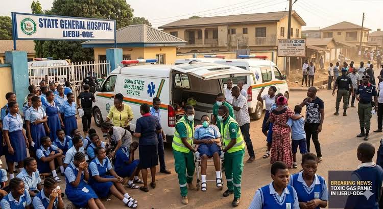 GASEOUS ODOUR IN IJEBU AXIS, OGUN GOVT SAYS SITUATION UNDER CONTROL.The Ogun State Government has assured residents that the situation arising from the unusual gaseous odour reported in parts of the Ijebu axis is under control, as investigations continue into the incident that sent scores of secondary school students to hospitals on Wednesday.